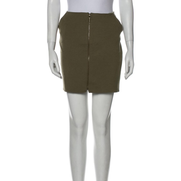MK Army Green Mini Skirt Size: XL | US 12 - Picture 1 of 3